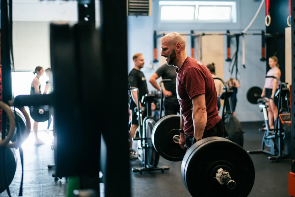Weightlifting – zawodnik przy sztandze